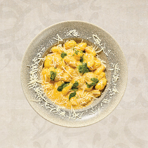 Gnocchi trio salsas