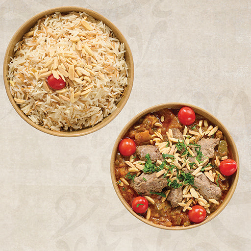 Indian Kebab with Rice