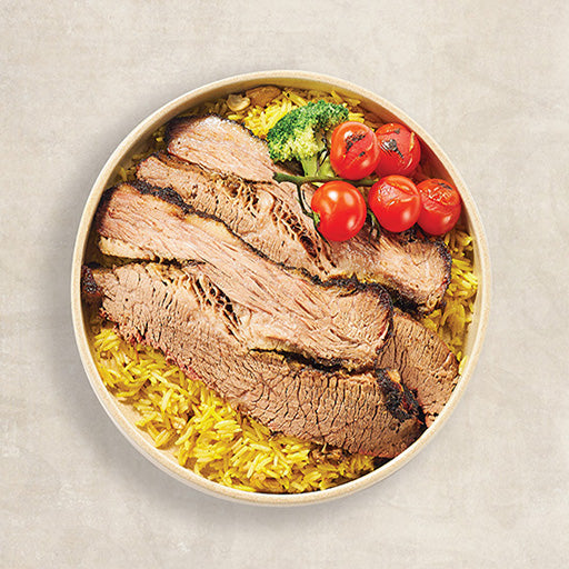 Smoked Brisket With Rice